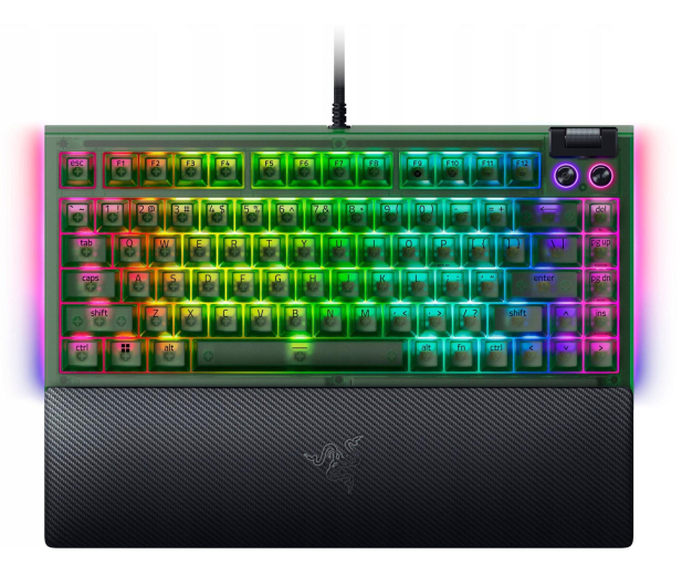 Razer BlackWidow V4 75% Phantom Green - 1417494 - zdjęcie